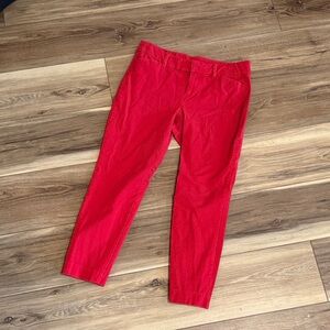 Old Navy Bright Red Straight Leg Pants